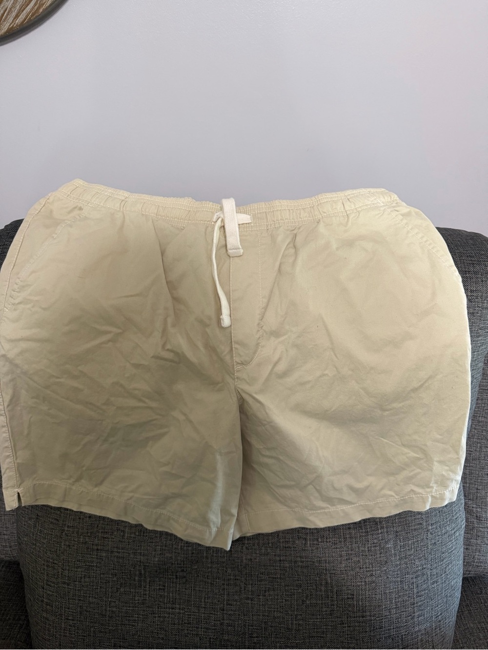 Goodfellow & Co Beige Elastic Waist Shorts